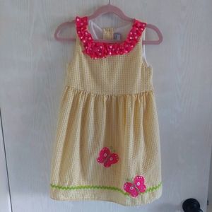 Emily Rose sz5 Yellow Seersucker Dress